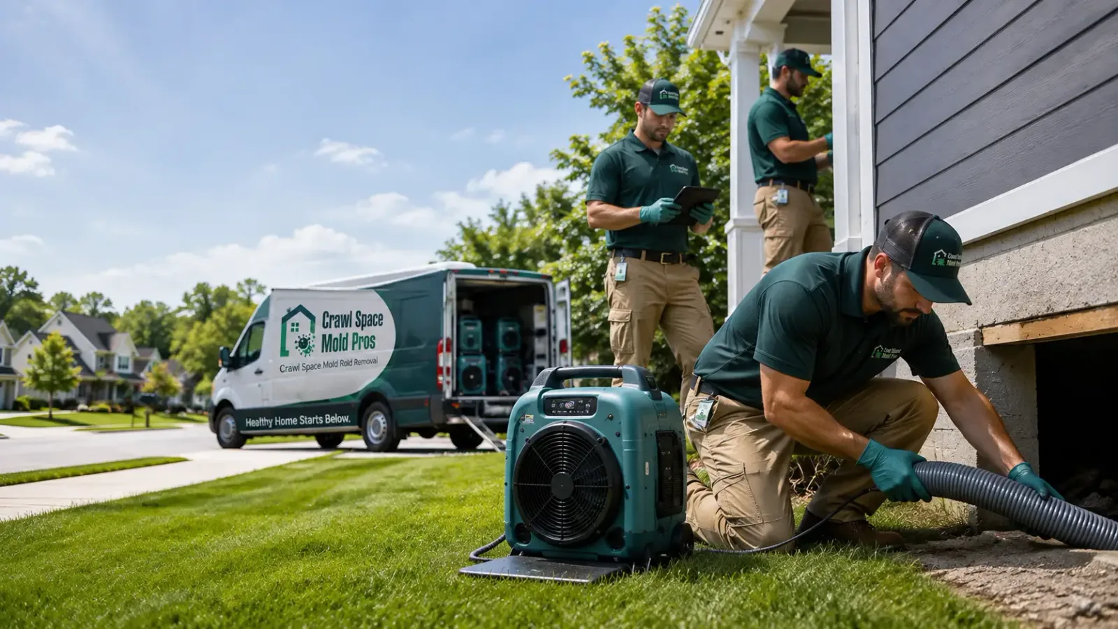 Crawl Space Mold Removal in Milan, IL